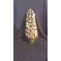 19 "Frühlingsblume Schmetterling Beere Dekoriert Tabletop Baum Handgemachte Wohnkultur Display Pinecone Flasche Pinsel Stil Topiary." von VintageGirlDelights