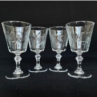 4 Vintage Pinwheel 3Oz Likörgläser - Barware Retro von VintageGlassFindsCo