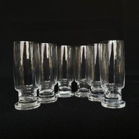 6 Vintage Glas 2Oz Fuß Gläser - Shooter Shots Barware von VintageGlassFindsCo