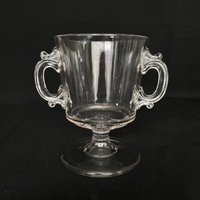 Antique Pressed Glass "Homestellt' Spooner Oder Spill Von Bryce Higbee & Company C1880S von VintageGlassFindsCo