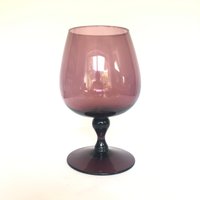 Große Amethyst Lila Vintage Glas Schale von VintageGlassFindsCo