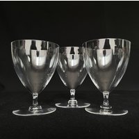 Trio Aus Vintage Fine Crystal 12Oz Stemmed Cocktail Gläser - Retro Barware von VintageGlassFindsCo