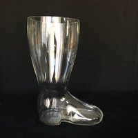 Vintage 1960Er 28Oz Glas Trinkstiefel von VintageGlassFindsCo