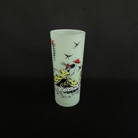 Vintage Pale Green Frosted 16Oz Tom Collin Glass - Barware Retro von VintageGlassFindsCo