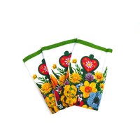 70Er Trockentücher Geschirrtuch-Set "Bauernglück" 3 Stk. Frottee Neu von VintageGoodsLovers
