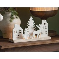 Adventsgesteck Haus, Baum Und Hirsch Aus Porzellan Holz 30 X 18 10cm Adventsgesteck Haus, Baum Und Hirsch Aus Porzellan Holz 30 X 18 10cm von VintageHaeuschen
