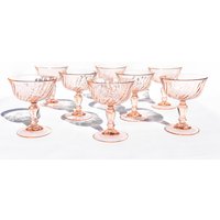 Set Mit 2, 4, 6 Oder 8 Einzelnen Vintage Arcoroc Frankreich Rosa Gläsern, Champagner-Coupés, Sherbetgläsern, Barware, Vintage-Gläsern von VintageHomeBodega