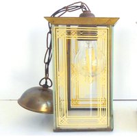 1 Of 2 Art Deco Brass Lights French Antique Ceiling Lamps Lanterns 30S 1 Of 2 Art Deco Brass Lights French Antique Ceiling Lamps Lanterns 30S von VintageHomeMoments
