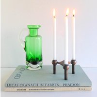 Candlestick & Candles Nagel Design 70S, Mid Century German Bmf Candleholder Copper von VintageHomeMoments