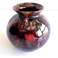 Vintage Vase Keramik Braun/ Keramikvase 60Er Jahre von VintageHomeMoments