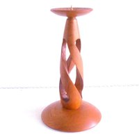 Mid Modern Teak Wood Candlestick/ Candle Holder Denmark/ Vintage Home Decor von VintageHomeMoments