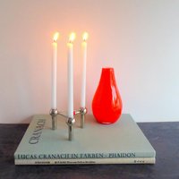 Kerzenständer Nagel Design Mit Kerzen, Modul Kerzenhalter 70Er Jahre, German Bmf Candleholders Kerzenständer Nagel Design Mit Kerzen, Modul Kerzenhalter 70Er Jahre, German Bmf Candleholders von VintageHomeMoments
