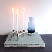 Kerzenständer Nagel Design Mit Kerzen, Modul Kerzenhalter 70Er Jahre, Mid Century Modern, Starter Set Stoff Nagel, Geschenk Muttertag von VintageHomeMoments