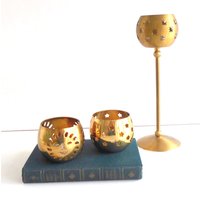 Vintage Brass Candleholder Stars/ Boho Decor Vintage Brass Candleholder Stars/ Boho Decor von VintageHomeMoments