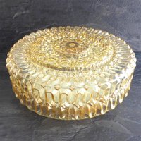 Vintage Glass Flush Mount Amber Wall Or Ceiling Lamp German Light Fixture Vintage Glass Flush Mount Amber Wall Or Ceiling Lamp German Light Fixture von VintageHomeMoments