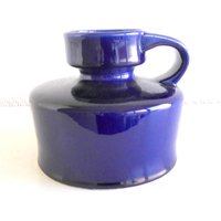 Vintage Keramik Vase Blau 70Er Jahre von VintageHomeMoments