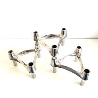 Vintage Nagel Kerzenständer 3Er-Set, Mid Century Modern Candleholders Vintage Nagel Kerzenständer 3Er-Set, Mid Century Modern Candleholders von VintageHomeMoments