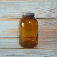 Glas Mit Deckel, Braunes von VintageIhorUA