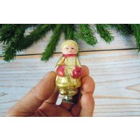 Weihnachtsbaum Dekoration, Spielzeug Wäscheklammer, Junge, Neujahr Dekor, Sammlerstück, Antike Weihnachtsverzierung, Retro Xmas Dekor von VintageIhorUA