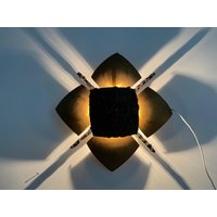 Brutalist Einzel-Wand-Lampe von VintageInModeDeluxe