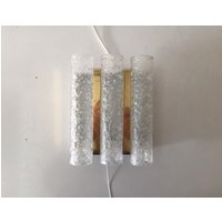 Doria 3 Eisglas Einzelleuchte - 1960Er Jahre Deutschland von VintageInModeDeluxe