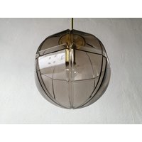 Peill Putzler 3 Dimensional Rauchglas Design Deckenlampe - 1960Er Jahre von VintageInModeDeluxe