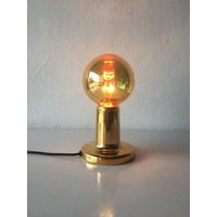 Philips Ntd Gold Metall Kugel Schreibtisch Lampe - 1970Er Jahre von VintageInModeDeluxe