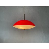 Pop Art Rote Deckenlampe Von Temde, 1960Er Jahre, Schweiz von VintageInModeDeluxe