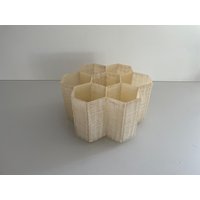 Seltene Bienenwaben Design Fiberglas Wandleuchte, 1960Er Jahre, Deutschland von VintageInModeDeluxe