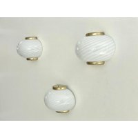 Wirbelmuster Murano Glas Und Messing 3 Wandlampen Von Beatrix, 1970Er Jahre, Italien Wirbelmuster Murano Glas Und Messing 3 Wandlampen Von Beatrix, 1970Er Jahre, Italien von VintageInModeDeluxe