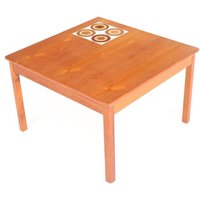 Danish Modern Teak Couchtisch Mit Fliesen Made in Dänemark von VintageInquisitor