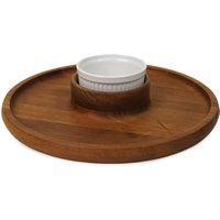 Dansk Serviertablett & Revol Frankreich Keramikschale Mid Century Modern Runde Form von VintageInquisitor