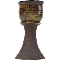 Edna Arnow Kelch Steinzeug Midwest Chicago Pottery Modernist Becher Keramiktasse Vase Mid Century Modern von VintageInquisitor