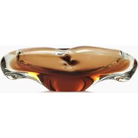 Murano Stil Glas Vase Czechoslovakia Längliche Ovale Form Mid Century Modern von VintageInquisitor