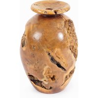 Wurzelholz Vase Handgedreht Vintage von VintageInquisitor