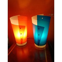Slamp Samuel Parker Lampenpaar, Hergestellt in Italien Der 1990Er Jahre Slamp Samuel Parker Lampenpaar, Hergestellt in Italien Der 1990Er Jahre von VintageIri