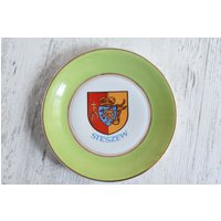 Wappenteller Mit Wappen Der Stadt Steszew-Polen/Vintage Made in Poland//Volkskunst Von Steszew | StadtWappen/Heraldik Teller von VintageJordanShop