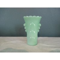 Vintage Feuerkönig Jadeit Art Deco Vase von VintageKitchenwareUS