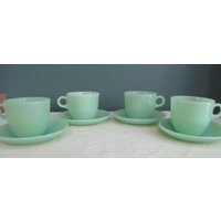 "Vintage Fire King Jadeit Restaurant Ware "st. Denis" Tasse & Untertasse 8-Teilig." "Vintage Fire King Jadeit Restaurant Ware "st. Denis" Tasse & Untertasse 8-Teilig." von VintageKitchenwareUS