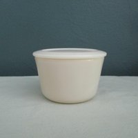 Vintage Mckee Custard Kleine Runde Kanister/Drippings Glas von VintageKitchenwareUS