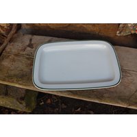 1 Von 2 Servierplatte Servierteller Kuchenplatte Fleischplatte Rationell Porzellan Mitropa Kantine Gaststätte Ddr von VintageKreativecke