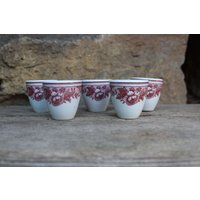 5Er Set Eierbecher Frankenland Rot Blumendekor Winterling Bavaria Porzellan 70Er 80Er Jahre West Germany 5Er Set Eierbecher Frankenland Rot Blumendekor Winterling Bavaria Porzellan 70Er 80Er Jahre West Germany von VintageKreativecke