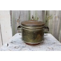 Antiker Kupfer Messing Topf Hexenkessel Henkeltopf Mit Deckel Vintage Shabby Landhaus Antiker Kupfer Messing Topf Hexenkessel Henkeltopf Mit Deckel Vintage Shabby Landhaus von VintageKreativecke