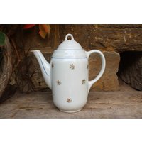 Art Deco Kaffeekanne 1, 3 L Mit Streublümchen 30Er 40Er Jahre von VintageKreativecke