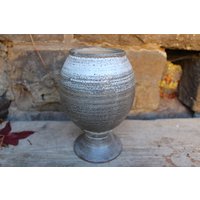 Blumentopf Übertopf Mit Fuß Vase Pflanztopf Studiokeramik German Pottery Vintage von VintageKreativecke