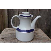Kaffeekanne Teekanne Scharffeuer Winterling Kirchenlamitz Porzellan Echt Kobalt von VintageKreativecke