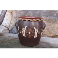 Keramiktopf Blumentopf Pflanztopf Keramik 70Er 80Er Jahre East German Pottery Vintage Gdr von VintageKreativecke