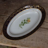 Kleine Flache Servierschale Servierteller Echt Kobalt Rose Porzellan 60Er Jahre Ddr Kleine Flache Servierschale Servierteller Echt Kobalt Rose Porzellan 60Er Jahre Ddr von VintageKreativecke