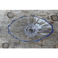 Kleine Ovale Schale Schmuckschale Seifenschale Violetta 24 % Bleikristall 70Er Jahre Made in Poland von VintageKreativecke