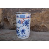 Kleine Vase Echt Kobalt Volkstedt 1762 Porzellan 50Er 60Er Jahre Gdr Ddr von VintageKreativecke